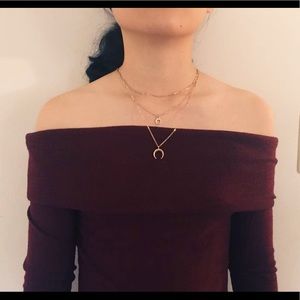 GUESS trendy off-shoulder top